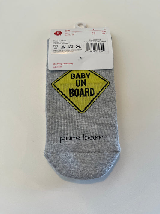 Pure Barre - Baby on Board Grip Socks