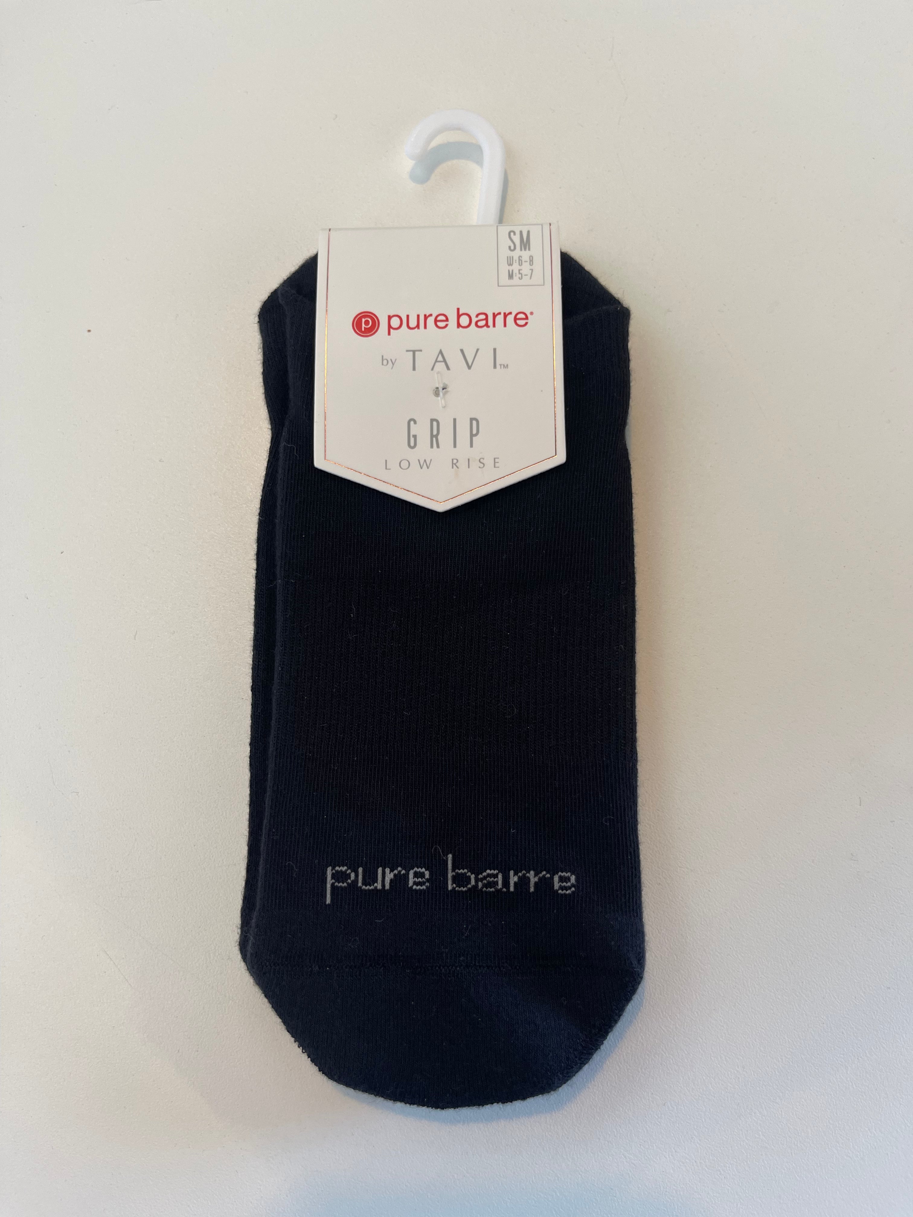 Pure Barre Charcoal and Black Sticky Socks