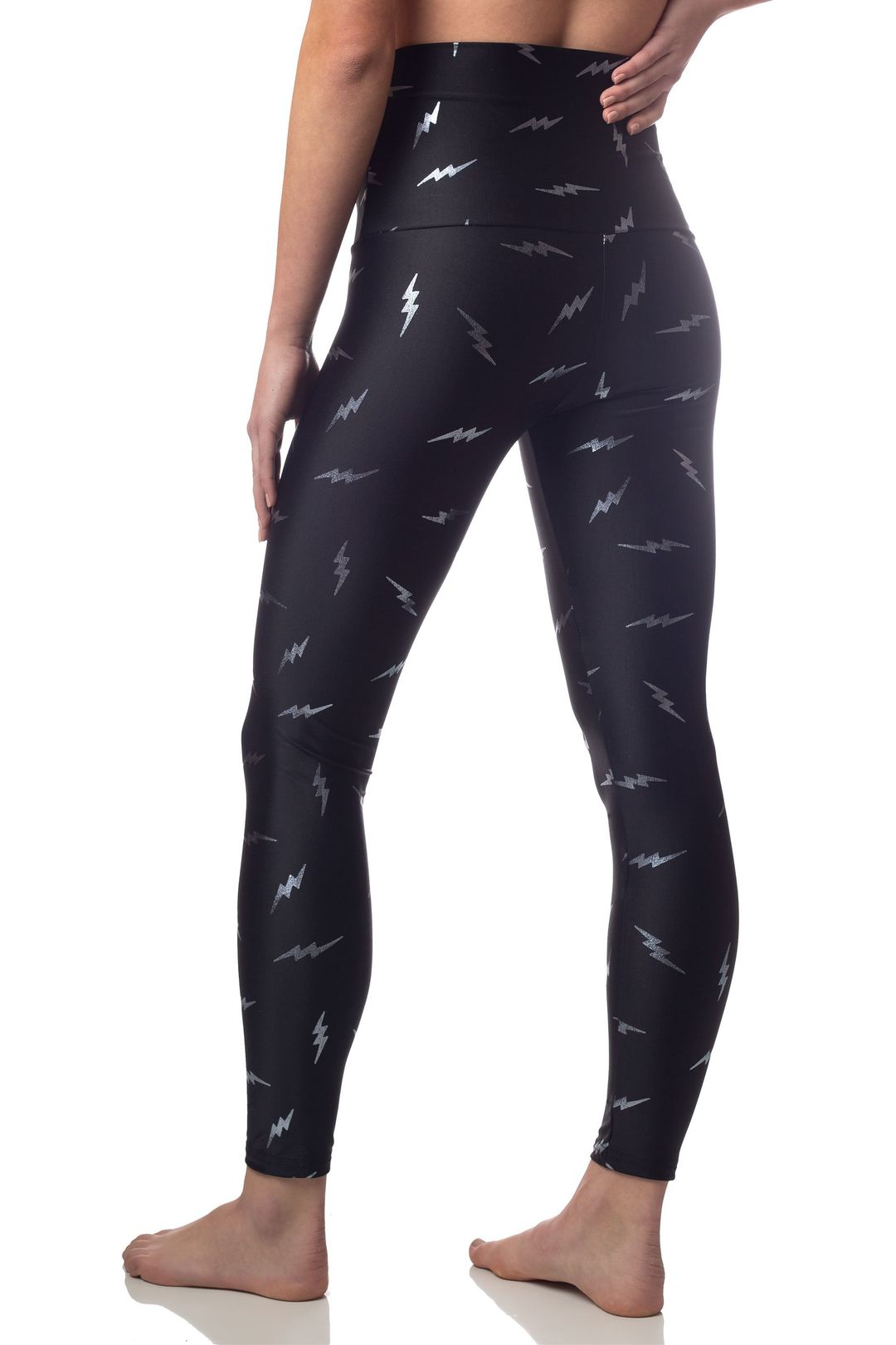 Emily Hsu - Lightning Bolt Foil Leggings