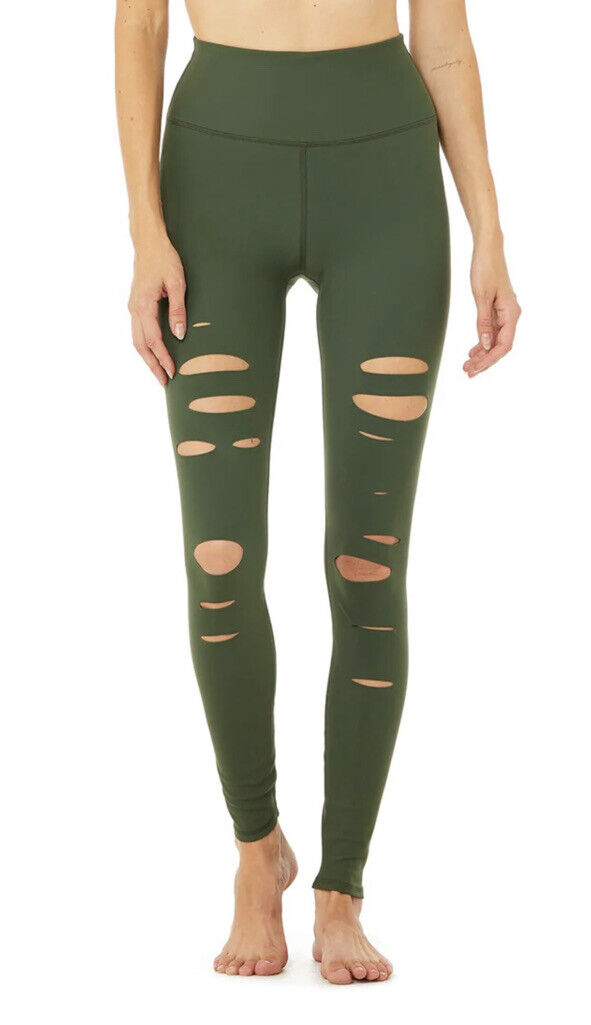 Alo - High Waist Ripped Warrior Leggings