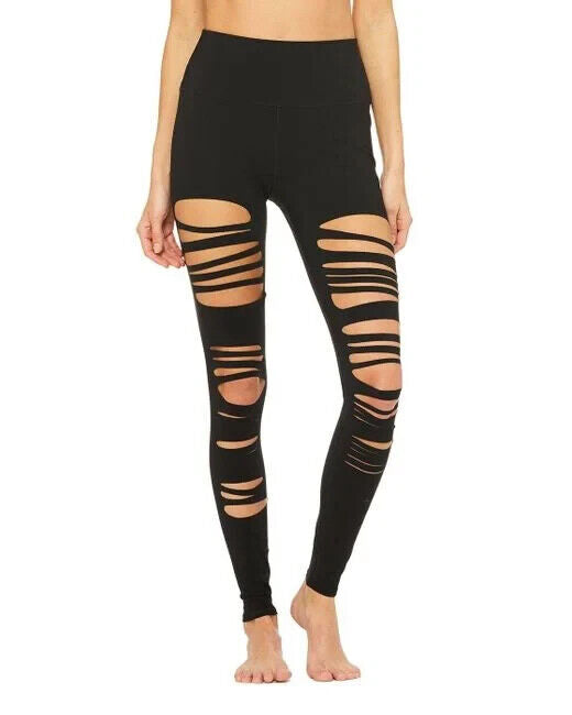 Alo - High Waist Extreme Ripped Warrior Leggings