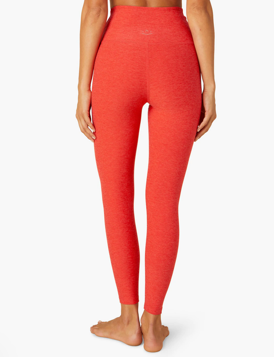 Beyond Yoga Spacedye At Your Leisure High Waisted Midi Legging in Paradise  Coral Heather